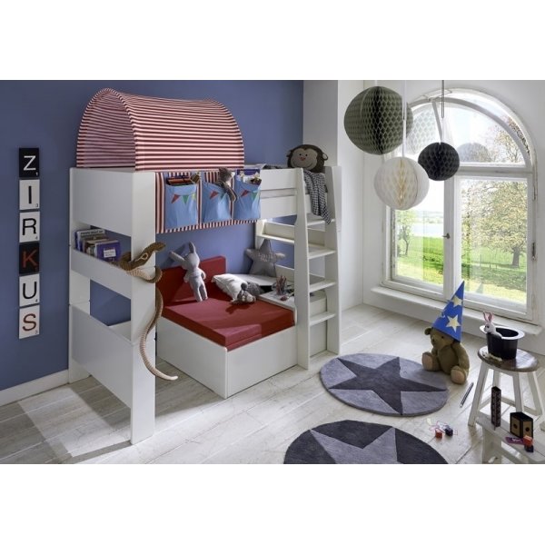 Hochbett fr Kinder 90 x 200 cm - Eiswei