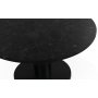 Next 85 runder Couchtisch - Schwarz / Marmor (Donau-Granit)