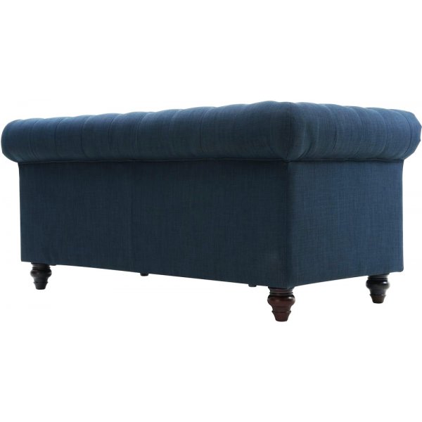 Sofa 2-Sitzer Chesterfield blau - Herron Sofa 2-Sitzer Chesterfield blau - Herron