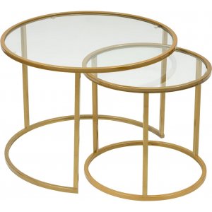 Bela Couchtisch 60/42 cm - Gold