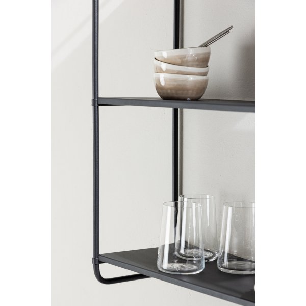 Lyon Wandregal 63 x 62 cm - Schwarz