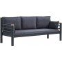 Kappis 3-Sitzer Outdoor-Sofa - Schwarz/Anthrazit