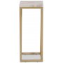 Accent Nachttisch/Sockel 65 - Messing matt / beige