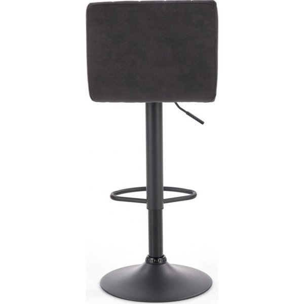 Elfrieda Barhocker - Dunkelgrau (PU) / schwarz