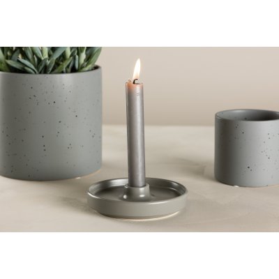 Bette Kerzenstnder 13 x 4 cm - Grau