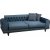 Arredo Capitone 3-Sitzer-Sofa - Marineblau