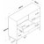 Jericho Kchenschrank 166 - Wei/Walnuss