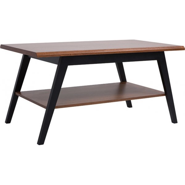 Madison Couchtisch 110 x 60 cm - Braune Eiche/Schwarz