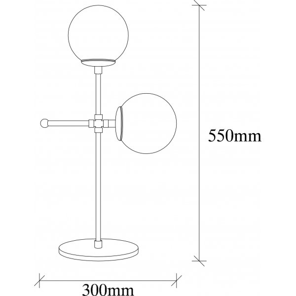 Mudoni Tischlampe - Schwarz