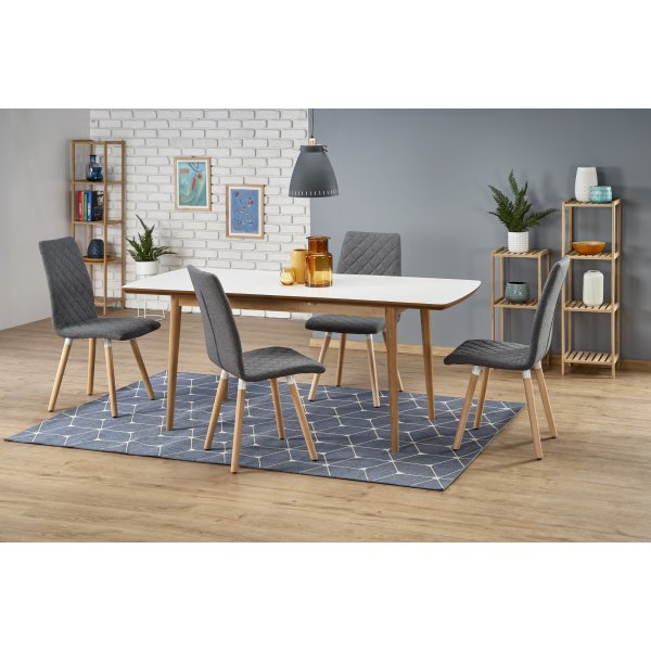 Walsh Esstisch 140-185 cm - Weiß Walsh Esstisch 140-185 cm - Weiß