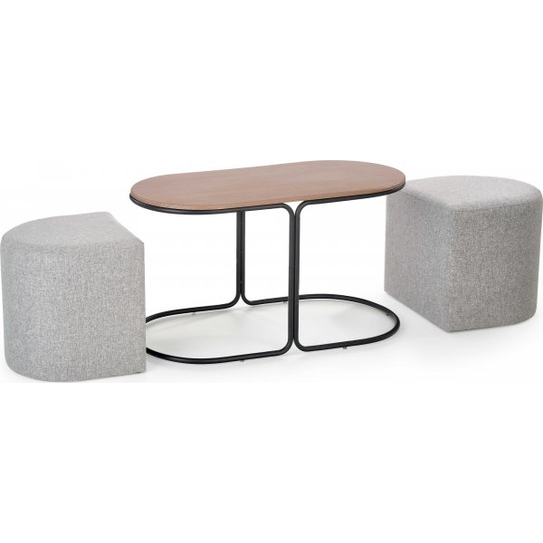 Rodeo Couchtisch 88 x 43 cm - Craft Eiche/schwarz Rodeo Couchtisch 88 x 43 cm - Craft Eiche/schwarz