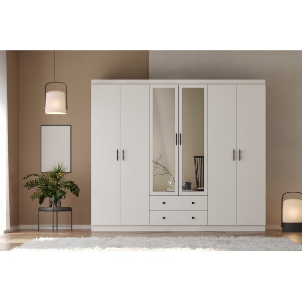 Lavinia Kleiderschrank 210 x 50 x 210 cm - Wei�