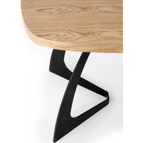 Blackhaven Esstisch 90x160-200 cm - Eiche/Schwarz