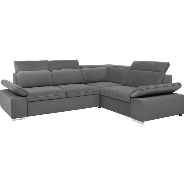 Darby Ecksofa rechts - Grau
