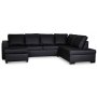 Solna U-Sofa D3A - Verbundleder