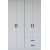 Yaman Kleiderschrank 120 x 45 x 180 cm Variante B - Mattwei