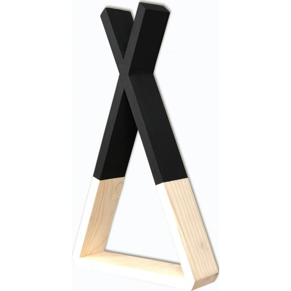 Rafa Wandregal 139 - Nussbaum/schwarz