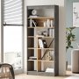 Luvio Bcherregal 19 - Eiche/Silber