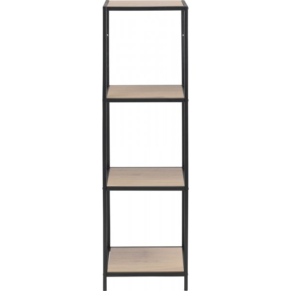 Seaford Bcherregal 35x119 cm - Eiche/schwarz