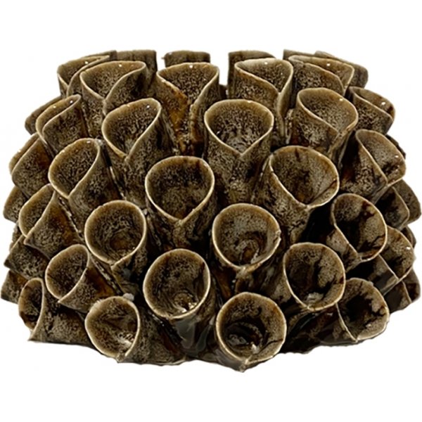 Shelly Kerzenlaterne 12 x 12 x 7 cm - Braun Shelly Kerzenlaterne 12 x 12 x 7 cm - Braun