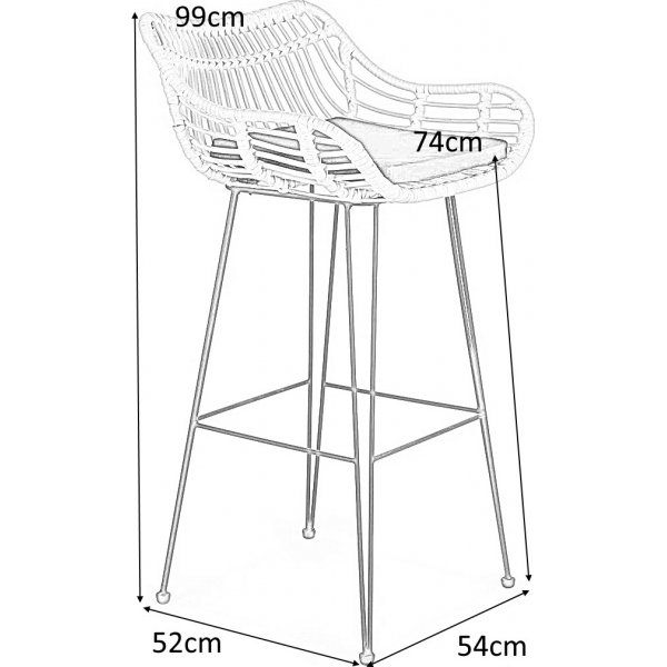 Pelican Barhocker 105 - Schwarz