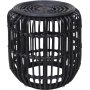 Edsta Couchtisch-Set 60/45 cm - Rattan/schwarz