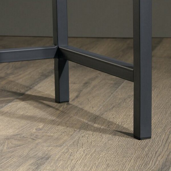 Konsolentisch aus Segeltuch 100 x 30 cm - Kiefer/Schwarz