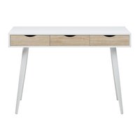 Neptun Schreibtisch 110x50 cm - Weiß/Eiche Neptun Schreibtisch 110x50 cm - Weiß/Eiche