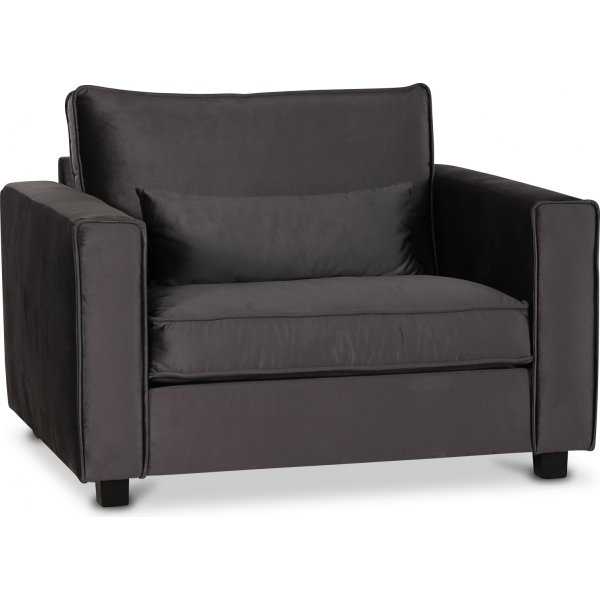 Adore 1,5-Sitzer-Sessel - Silbergrau (Samt)