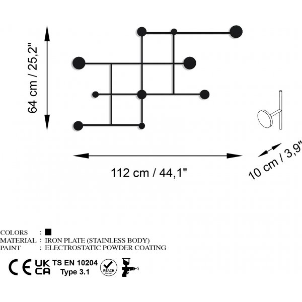 Fatara Kleiderbügel - Schwarz Fatara Kleiderbügel - Schwarz