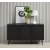 Menu schwarzes Sideboard 140 cm