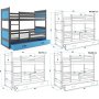 Aarhus Etagenbett mit Aufbewahrungsbox - Jede Farbe und Gre