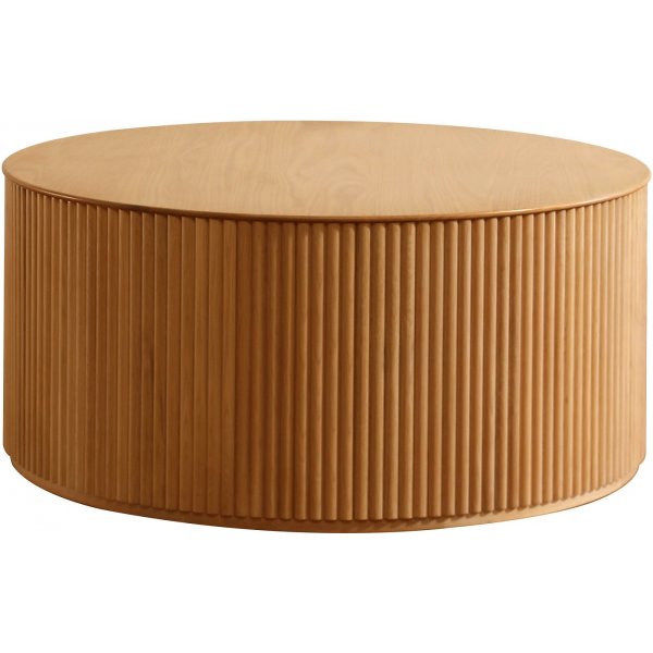 Cylinder runder Couchtisch 100 cm - Eiche