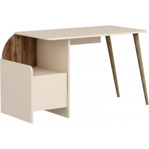 Suave Schreibtisch 125,2 x 60 cm - Heller Walnuss/Beige