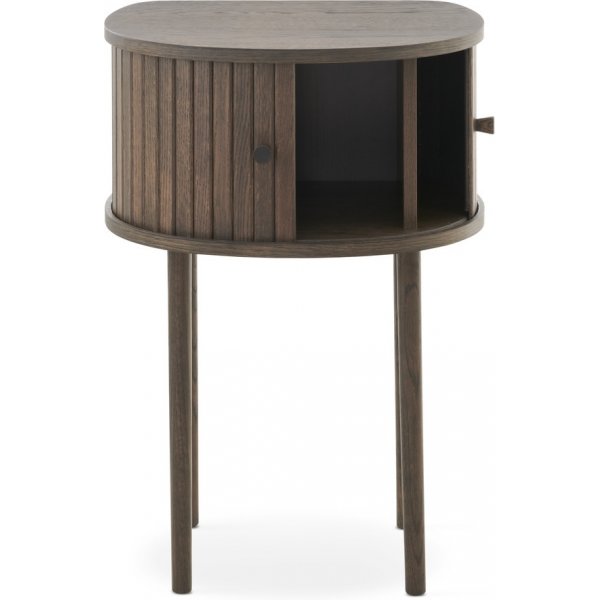 Nachttisch Slide - Braun lackierte Eiche