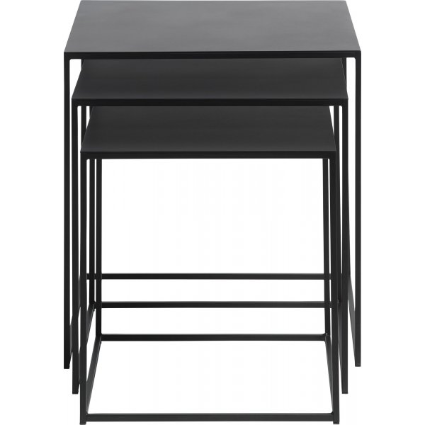 Aman schwarzer Metalltisch 50x50 | 45x45cm | 40x40 cm