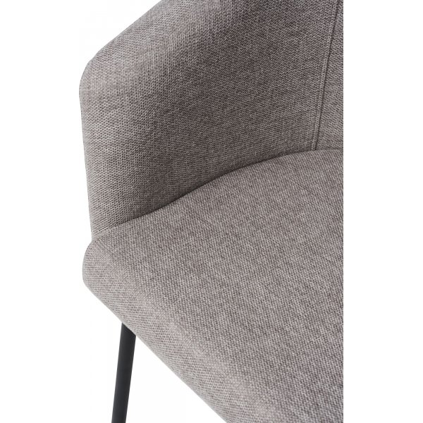 Erik Stuhl aus grauem Stoff COPY