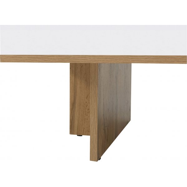 Zele Couchtisch 120 x 60 cm - Eiche/wei