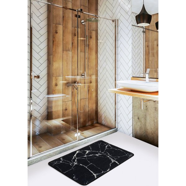 Marmorteppich - Schwarz