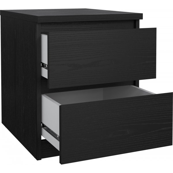 Naia Nachttisch 2 - Schwarze Esche Naia Nachttisch 2 - Schwarze Esche