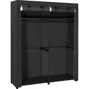 Kleiderschrank Joshua 140 x 174 cm - Schwarz