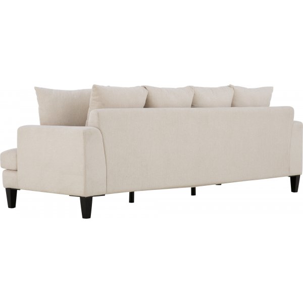 Beiges 4-Sitzer-Sofa mit losen Kissen - Remy