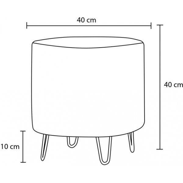 Asmara-Hocker - Anthrazit/Kupfer Asmara-Hocker - Anthrazit/Kupfer