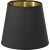 Queen-Innenlampenschirm aus Metall - Schwarz/Gold - 10 cm