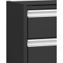 Skyline Schuhschrank 123,5 x 24,2 x 98,5 cm - Schwarz