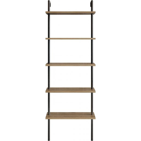 B�cherregal Paula - Nussbaum/schwarz