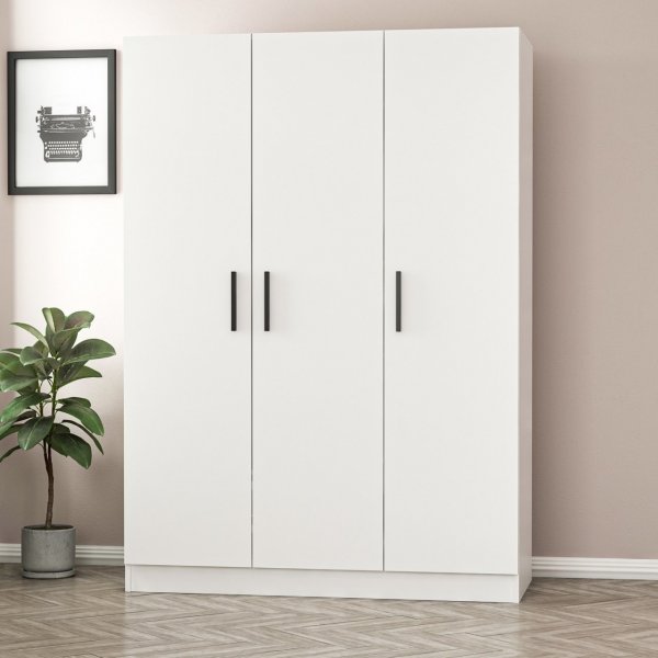 Rizada Kleiderschrank 135x52x210 cm - Wei�