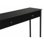 Flash Konsolentisch 100 x 31 cm - Schwarz / Messing