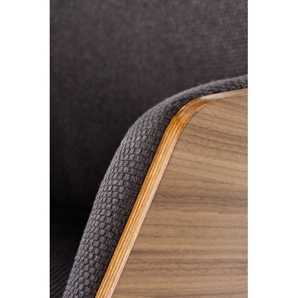 Sessel Relax - Grau & Walnuss Sessel Relax - Grau & Walnuss