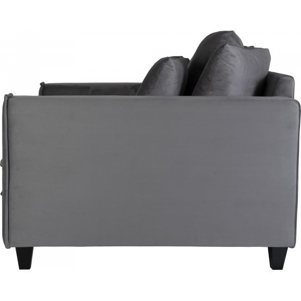 Brandy Lounge Sessel 1,5-Sitzer Sofa - Dunkelgrau (Samt) Brandy Lounge Sessel 1,5-Sitzer Sofa - Dunkelgrau (Samt)